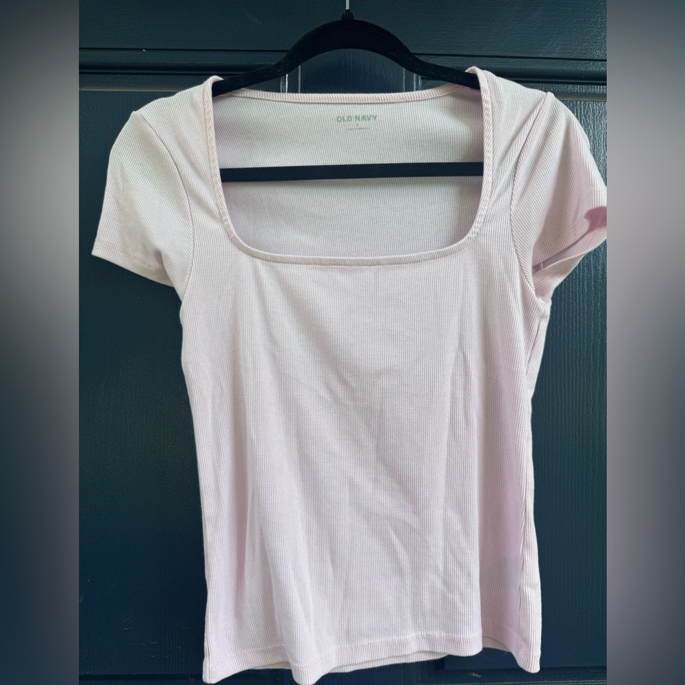 Old Navy Women's Light Pink Short Sleeve Tee